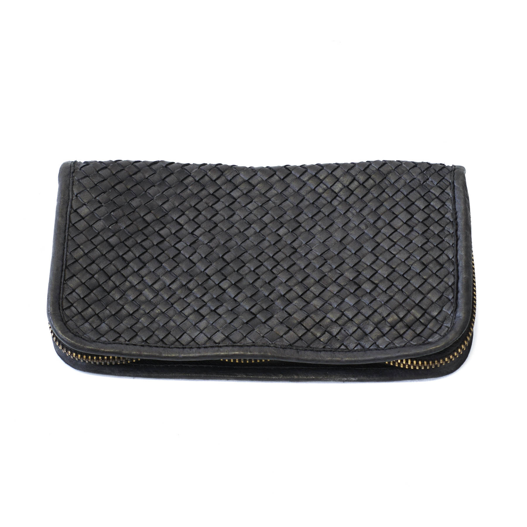 Smulkaus pynimo odinė Itališka rankų darbo piniginė