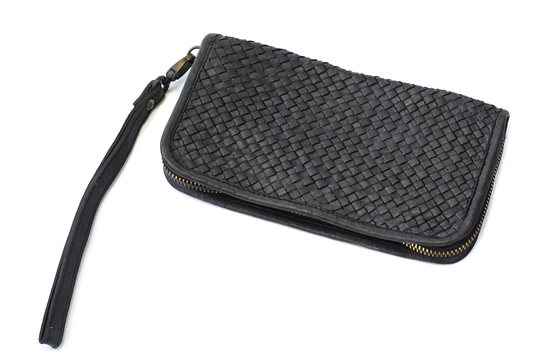 Smulkaus pynimo odinė Itališka rankų darbo piniginė