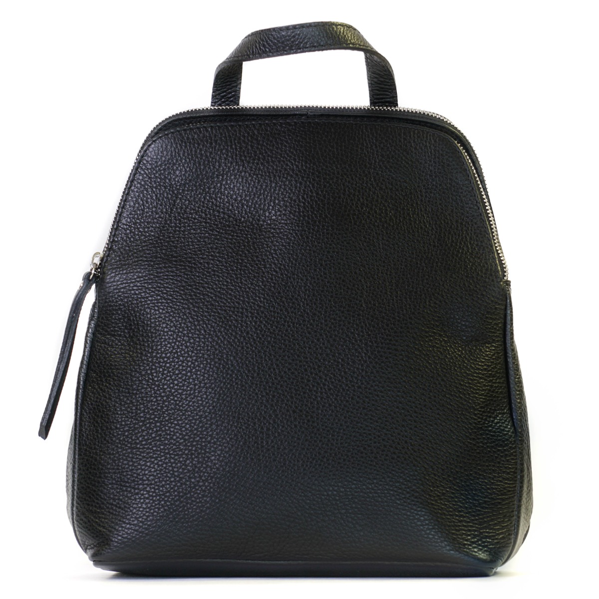 Minimalistinio dizaino dviejų skyrių natūralios odos kuprinė 