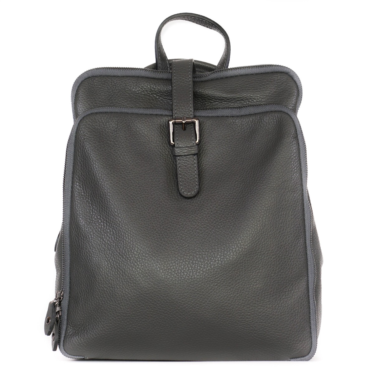 Tamsiai pilka Itališka kuprinė rankinė kiekvienai dienai