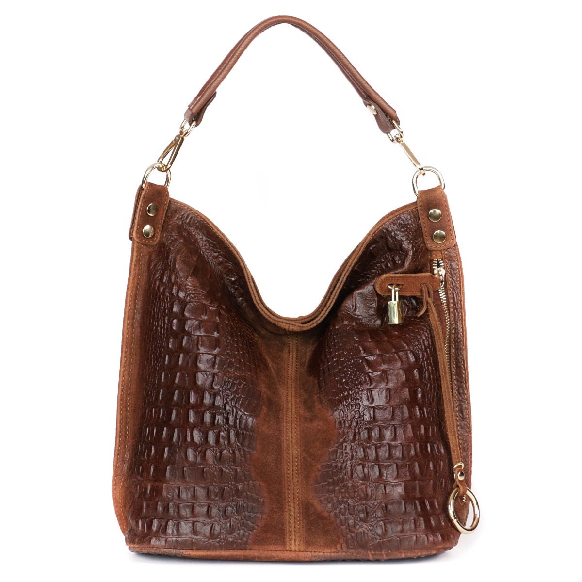 Verstos odos rankinė rudos spalvos