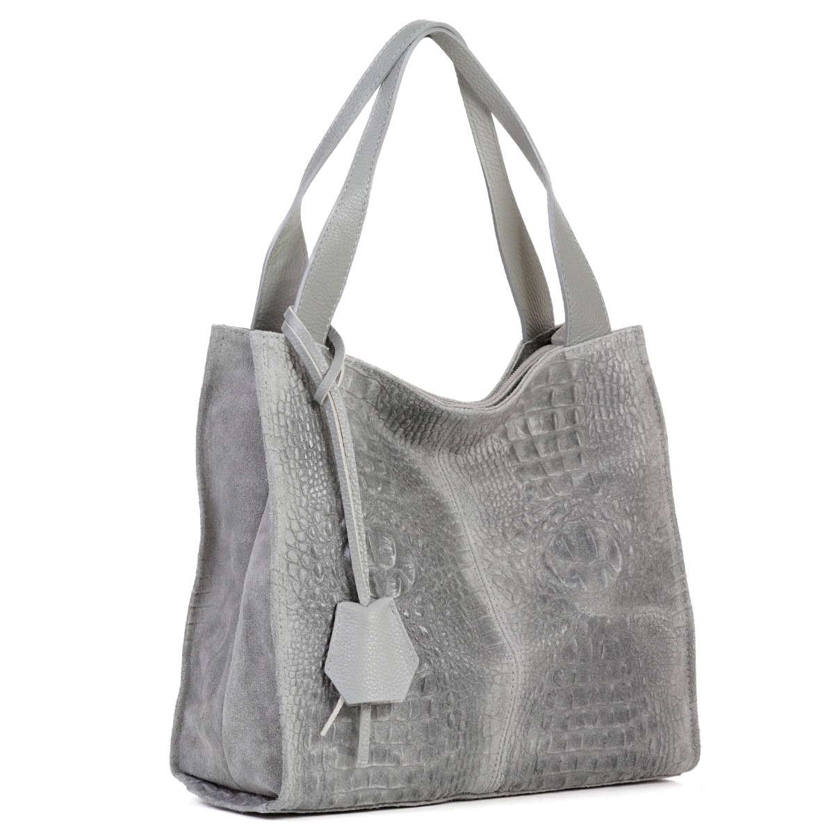 Verstos odos rankinė šviesiai pilkos spalvos kiekvienai dienai