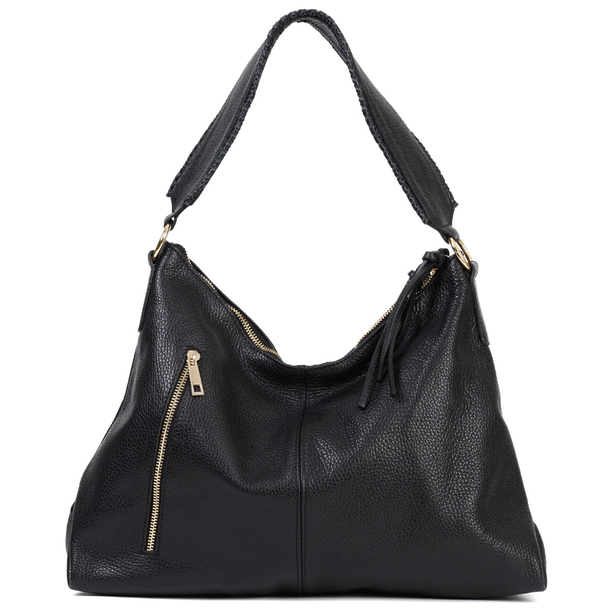 Juoda natūralios odos rankinė ieškančioms išskirtinumo