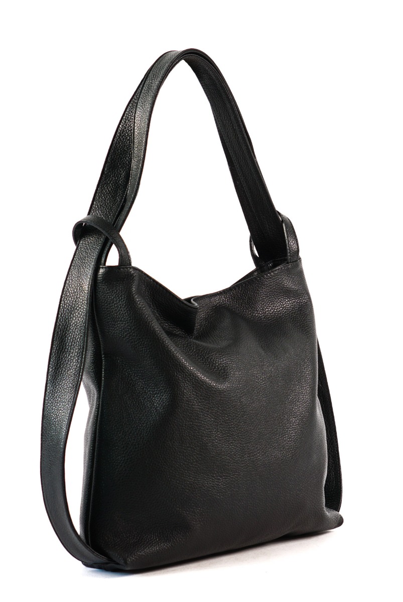 Odinė itališka rankinė - kuprinė