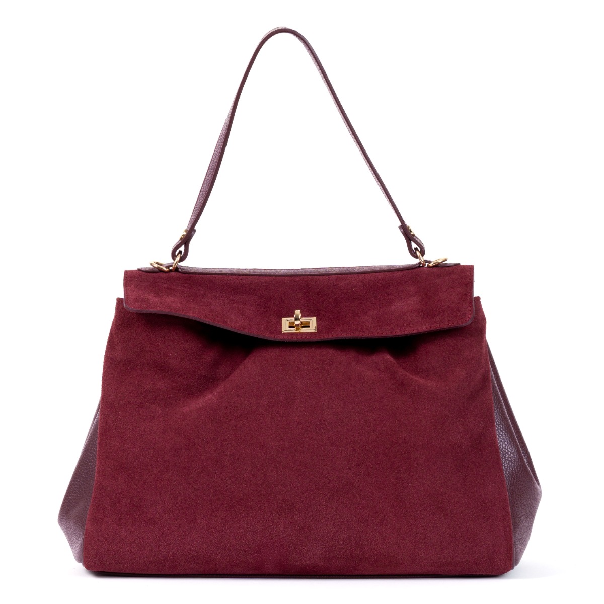 Rafinuota burgundiška verstos odos rankinė kasdienai ir vakarui