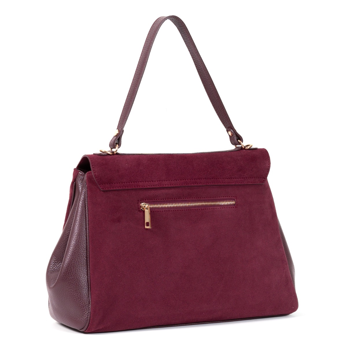 Rafinuota burgundiška verstos odos rankinė kasdienai ir vakarui