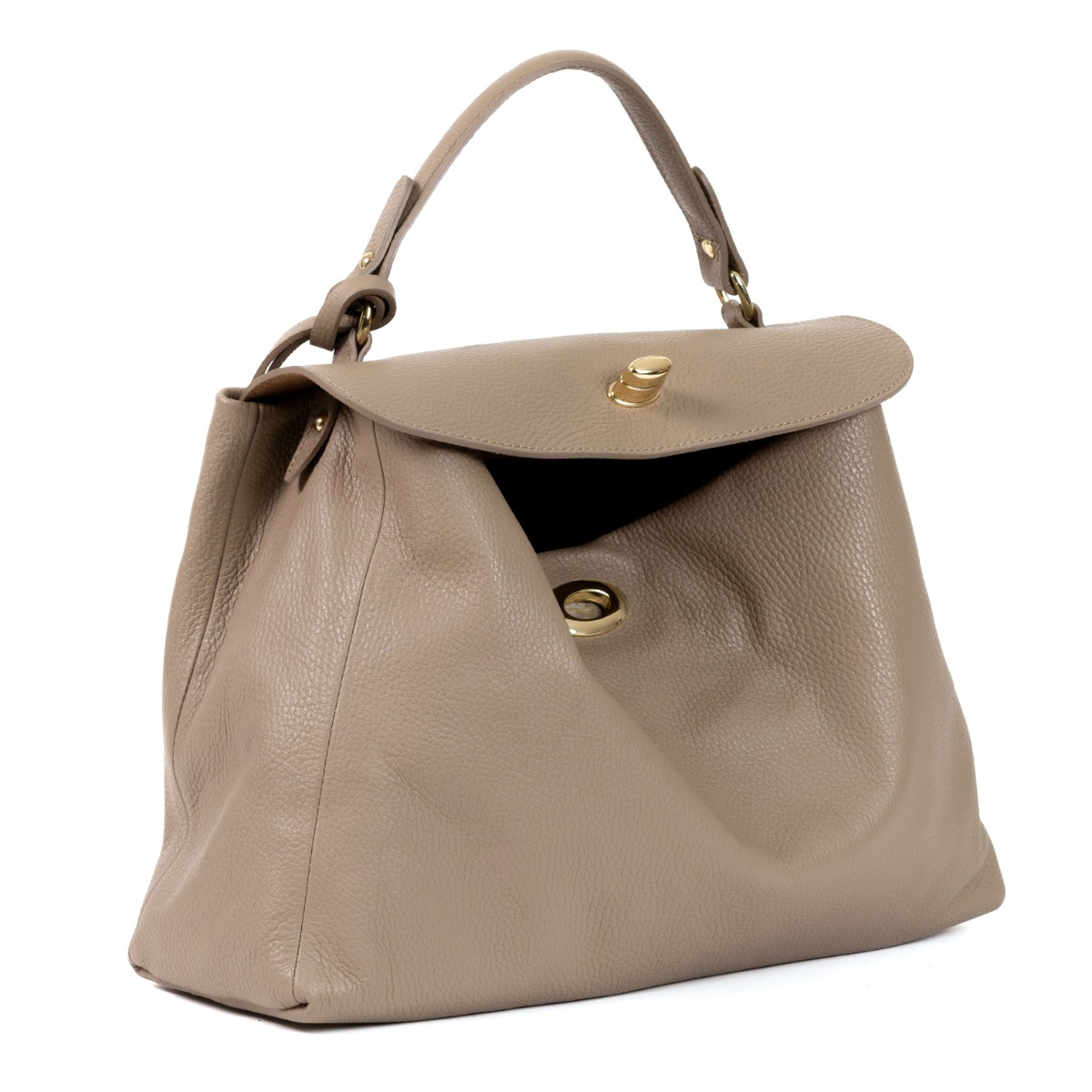 Elegantiška rankinė su aukso spalvos detalėmis