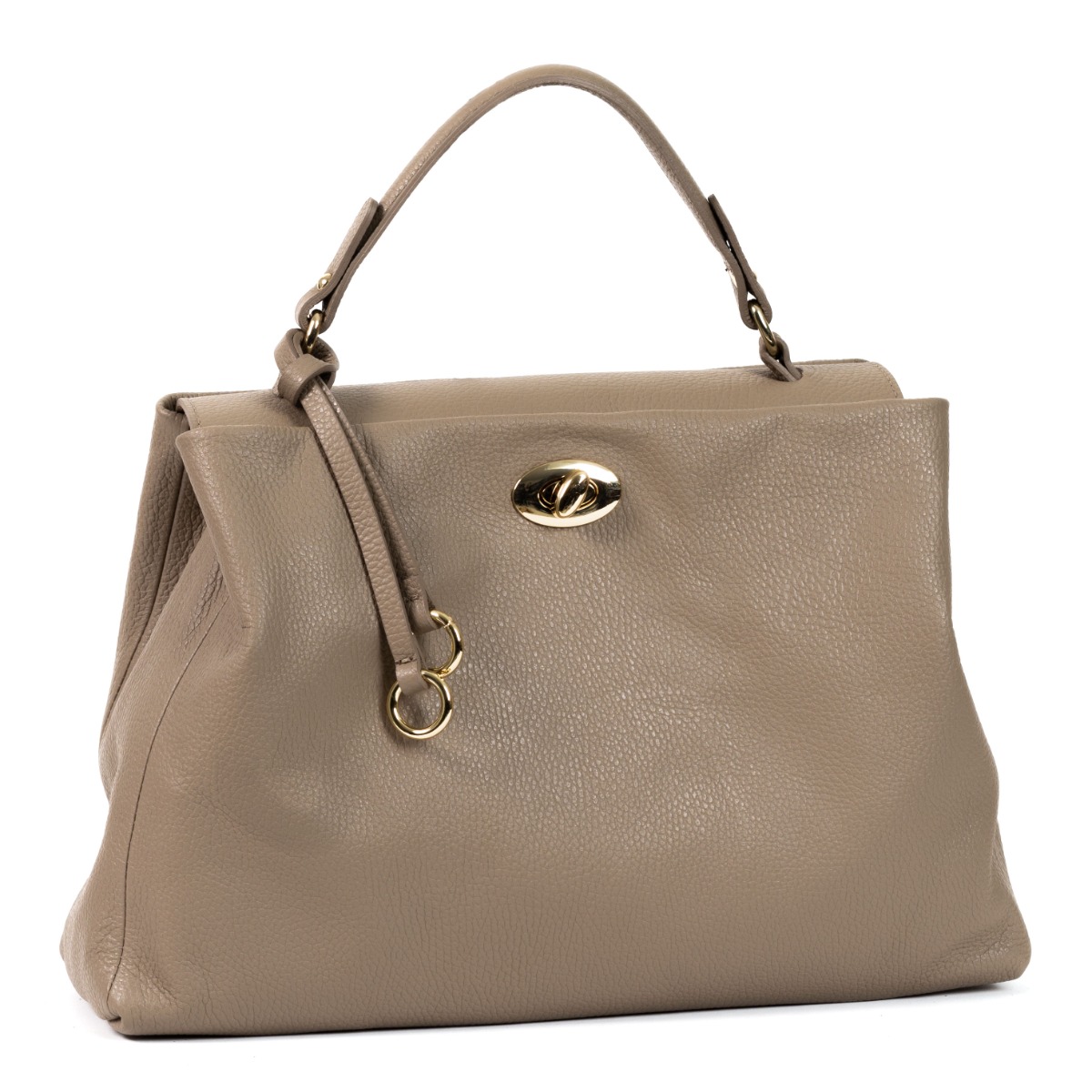 Elegantiška rankinė su aukso spalvos detalėmis