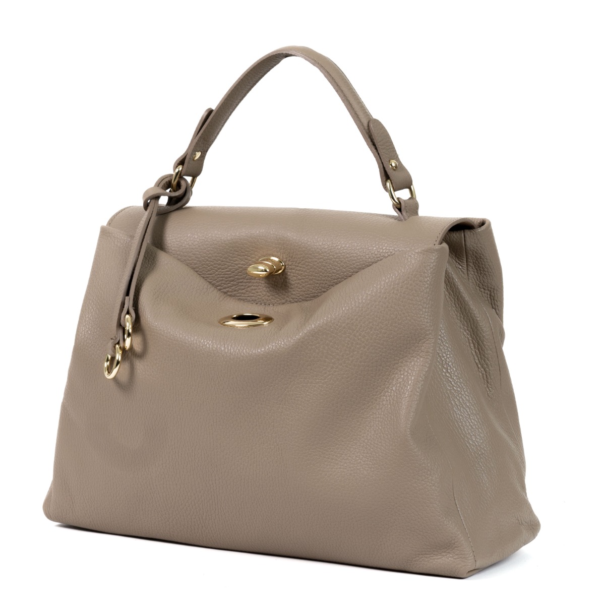 Elegantiška rankinė su aukso spalvos detalėmis