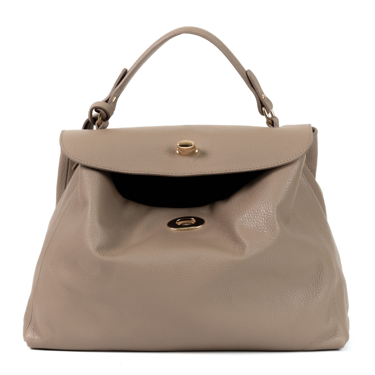 Elegantiška rankinė su aukso spalvos detalėmis