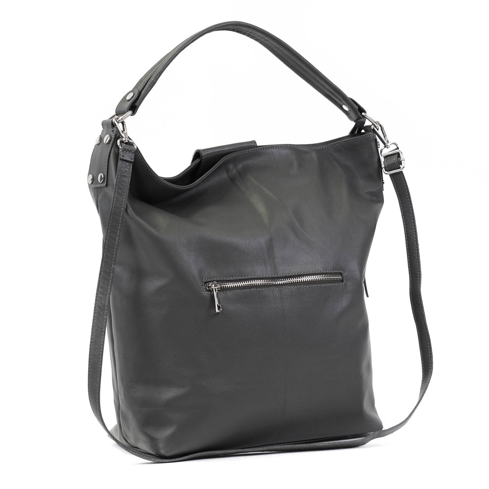 Minkštos Itališkos odos pilka rankinė